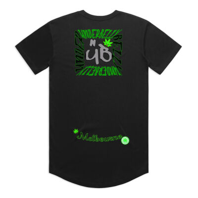 Underbelly cubed curved Tee STAMPED 420 friendly Thumbnail