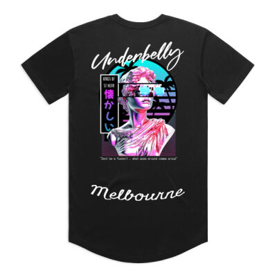 Japanese sunrise curved tee Thumbnail