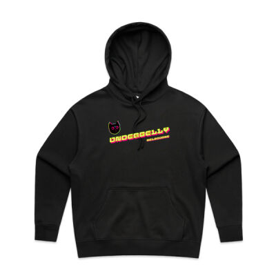 Cyber cat women's heavy hoodie. Thumbnail