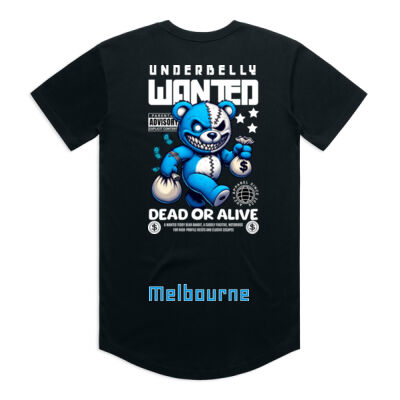 Wanted dead or alive curved tee. Thumbnail