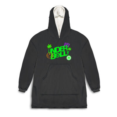 underbelly blanket hoodie stamped 420 friendly Thumbnail