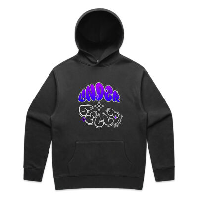 Bubble font faded hoodie Thumbnail
