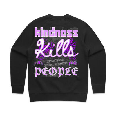 Kindness kills people womens crew jumper Thumbnail