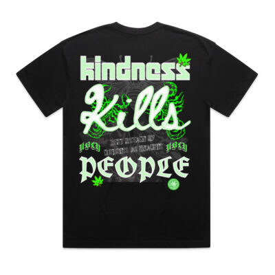 Kindness kills people 420 friendly oversized tee Thumbnail