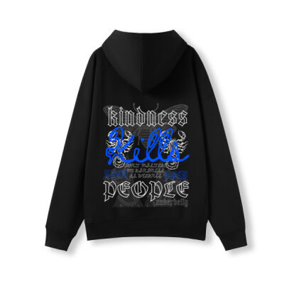 Kindness kills people oversized tee Thumbnail