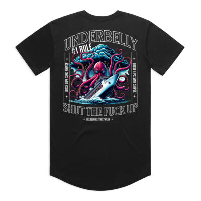 #1 rule SHUT THE FUCK UP curved tee Thumbnail